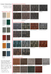 EDCO Solid Roofing Colors