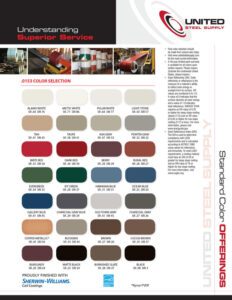 Standard Color Offerings by First Response Roofing and Construction, LLC